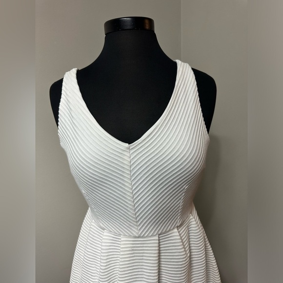 Charlotte Russe White Fit & Flare Dress in Size Medium - Picture 2 of 6